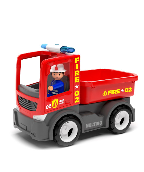 Пожарный грузовик игрушка с водителем 22 см