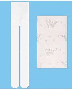 Белые капроновые колготки для девочки 16821-ПЧ19