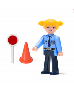 Фигурка женщины-полицейской 8 см с аксессуарами