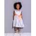 Белое нарядное платье для девочки 82232-ДН19