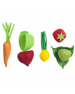 Набор овощей 5 предметов (с карточками)