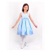Голубое нарядное платье для девочки 82625-ДН18