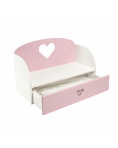Диван – кровать "Сердце", цвет: розовый