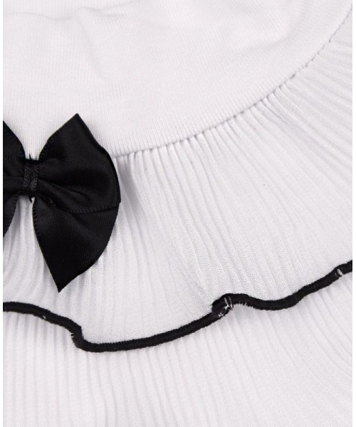 Белая школьная водолазка (блузка) для девочки 7879-ДШ18