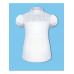 Белая школьная водолазка с коротким рукавом для девочки 71672-ДШ21