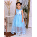 Голубое нарядное платье для девочки 82882-ДН18