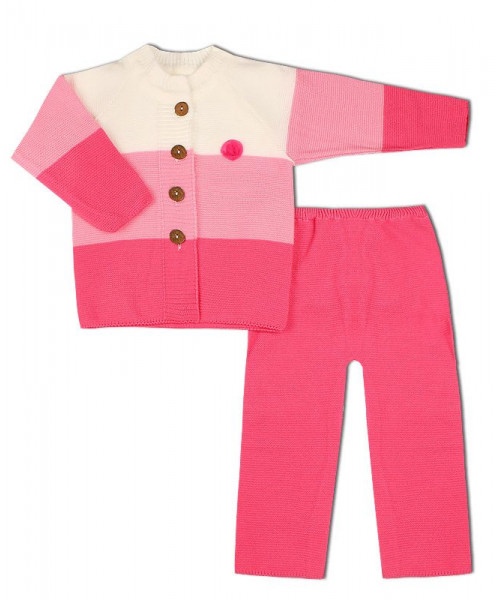 Вязаный костюм для малышей 39355-ПВ19