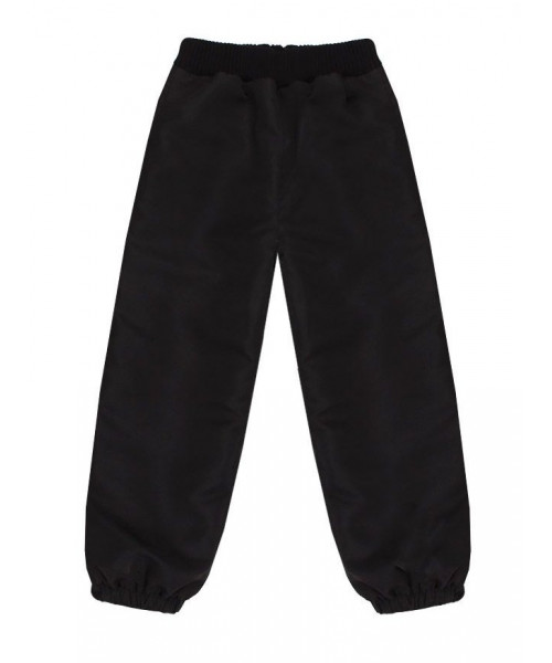 Чёрные утеплённые брюки для мальчика 75735-МО18