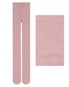 Розовые капроновые колготки для девочки 16833-ПЧ19