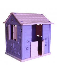 Игровой домик для детей "Королевский" (2 окна, 2 двери), пурпурный