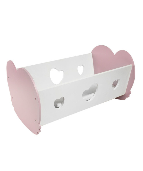 Кроватка-люлька для кукол Мини, цвет: нежно-розовый
