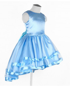 Голубое платье для девочки 82932-ДН18