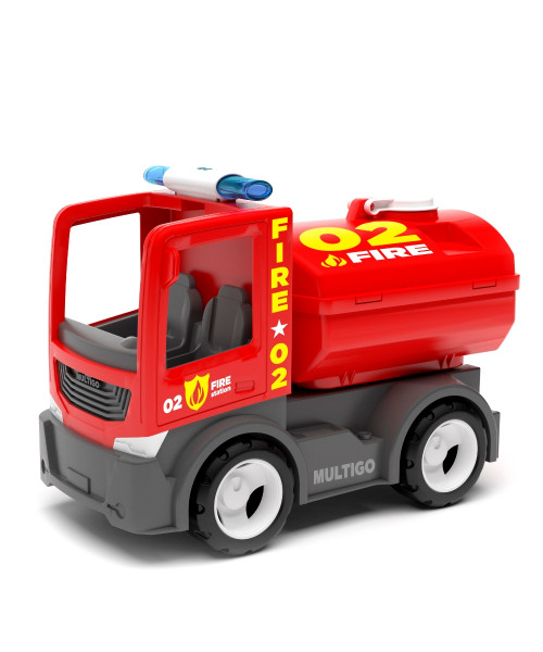 Пожарная машина с цистерной игрушка 22 см