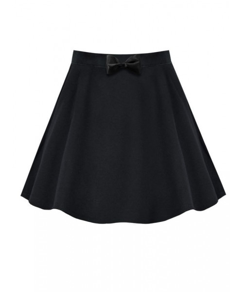Школьный комплект для девочки с черной юбкой и кружевной блузкой 7965-5992