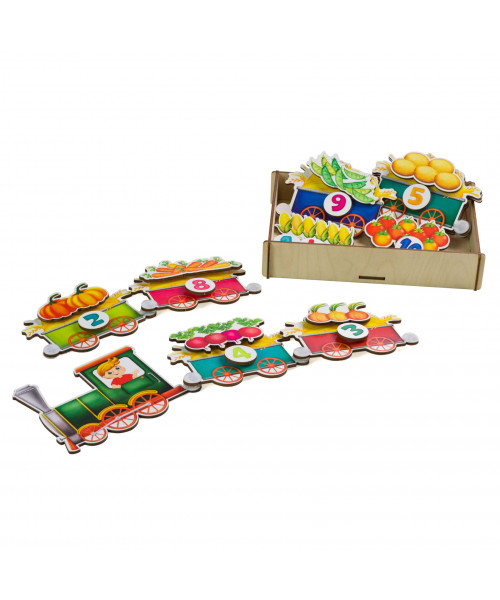 Игровой набор «Липучка Поезд с овощами»
