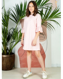 Розовое платье для девочки 80772-ДН19