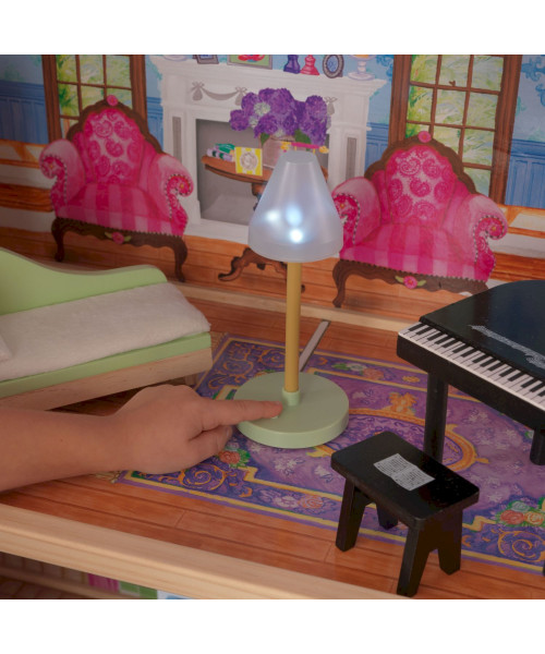 Кукольный домик Мечта, с мебелью 14 элементов, интерактивный