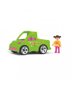 Автомобиль службы озеленения с водителем игрушка 17 см