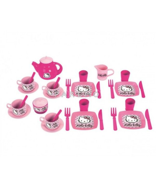 Игрушечный Набор посудки из серии Hello Kitty 27 предметов