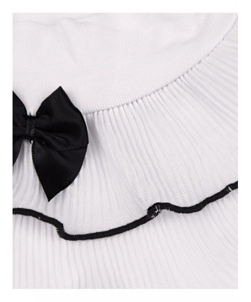 Белая школьная водолазка (блузка) для девочки 7879-ДШ18